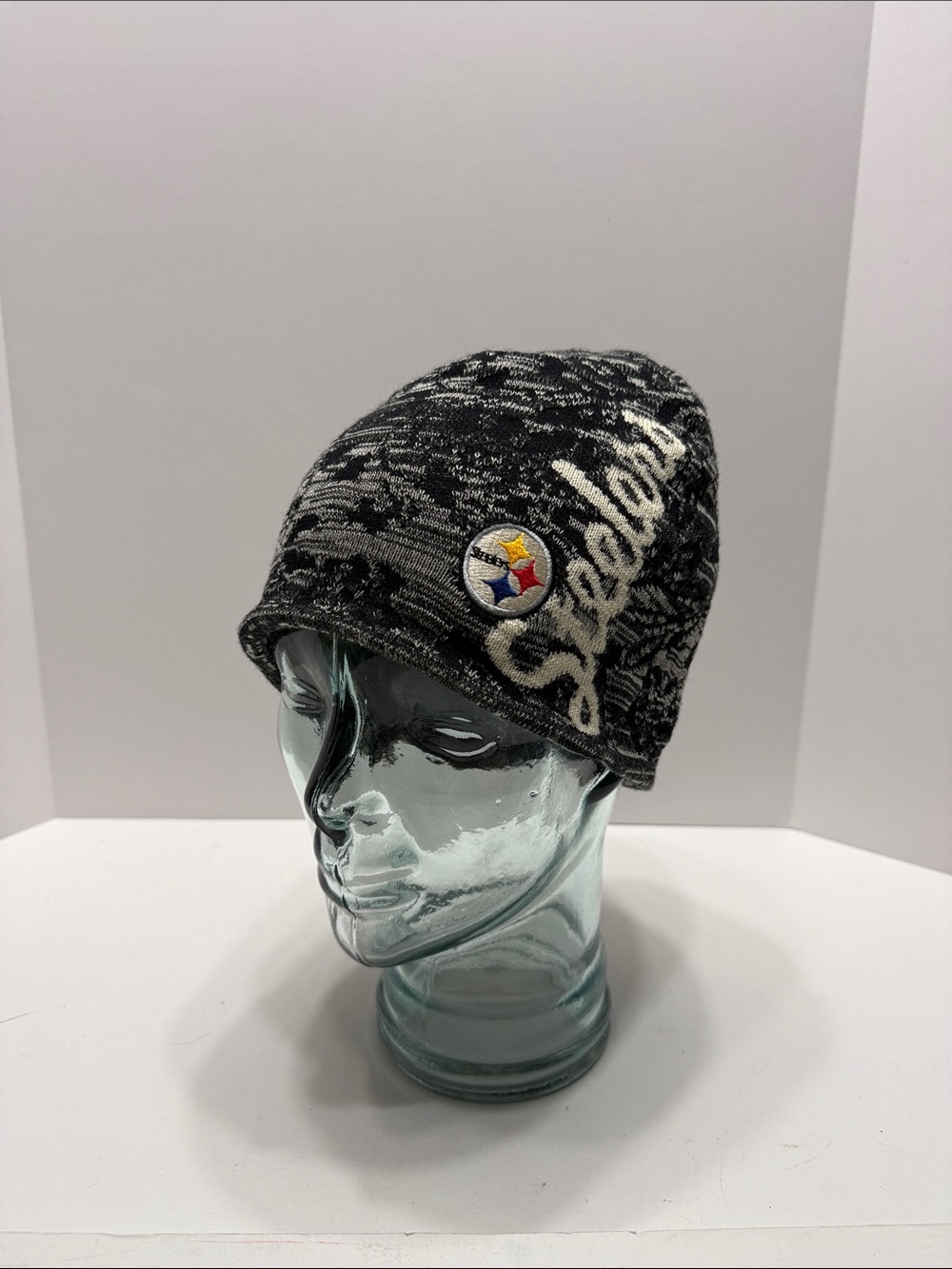 Pittsburgh Steelers Black Marled Knit Beanie